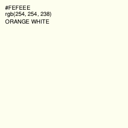 #FEFEEE - Orange White Color Image